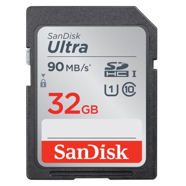 کارت حافظه سنديسک Sandisk 32GB Ultra SDHC UHS-I 90MB/s Memory Card